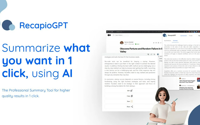 RecapioGPT: AI-Powered Summarization for Effortless Insights