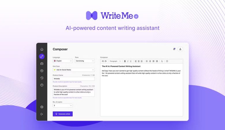 WriteMe.ai: Elevate Your Writing Game to New Heights
