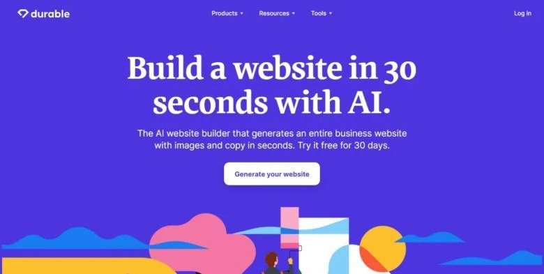 Durable.co: Build A Professional Website in Seconds