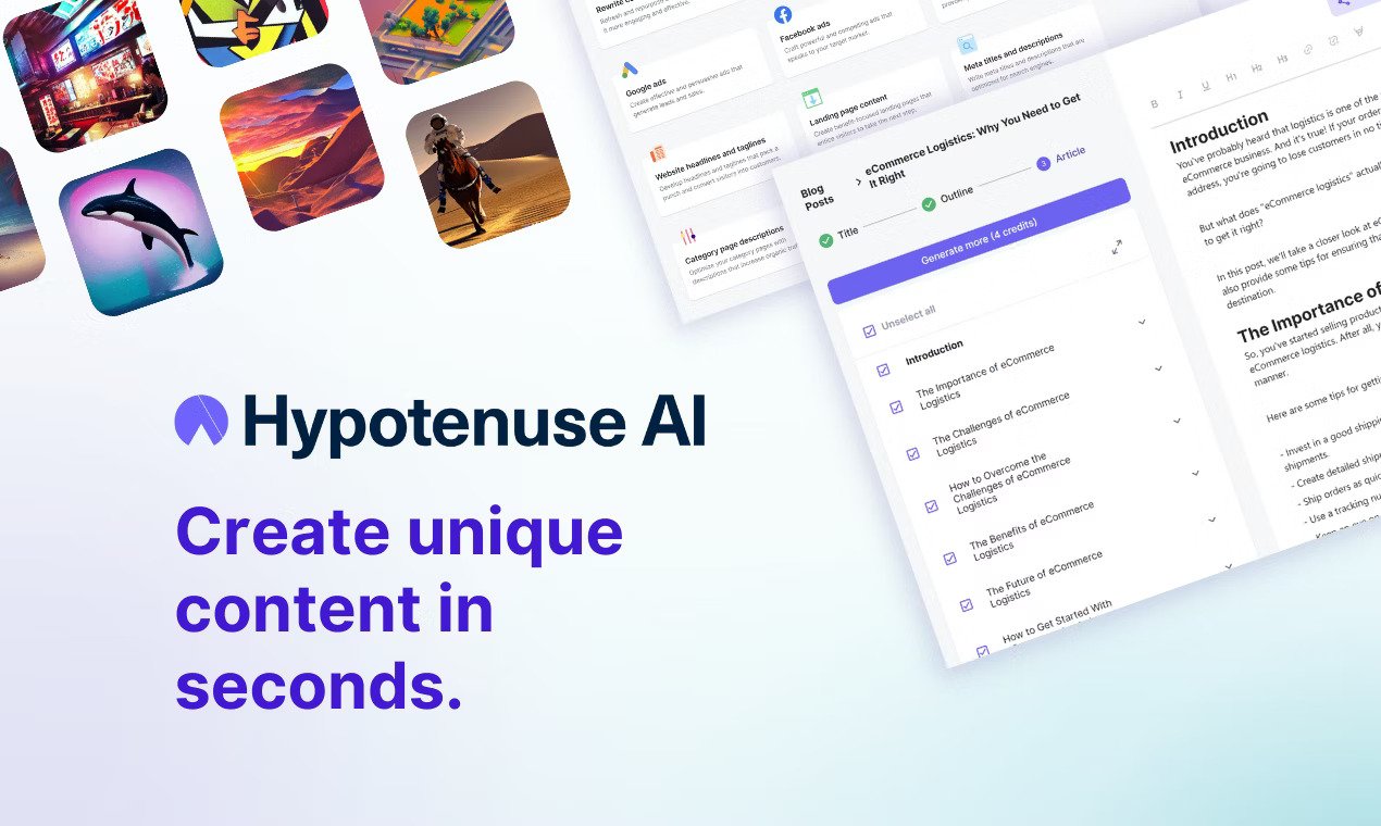 Effortless Content Creation with Hypotenuse AI