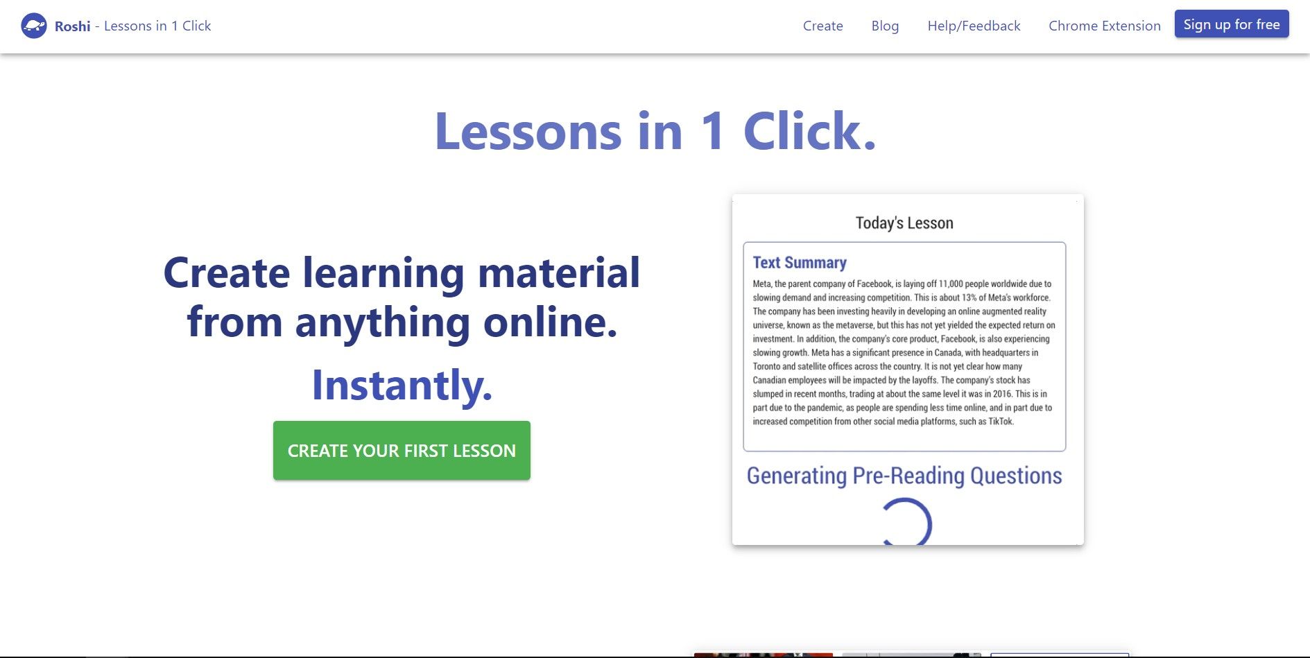 A New Approach to Online Educational Content