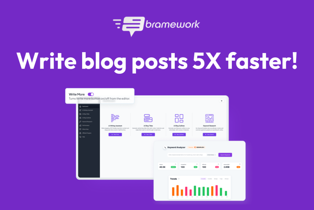 Bramework: Pioneering AI-Driven Blogging Solution