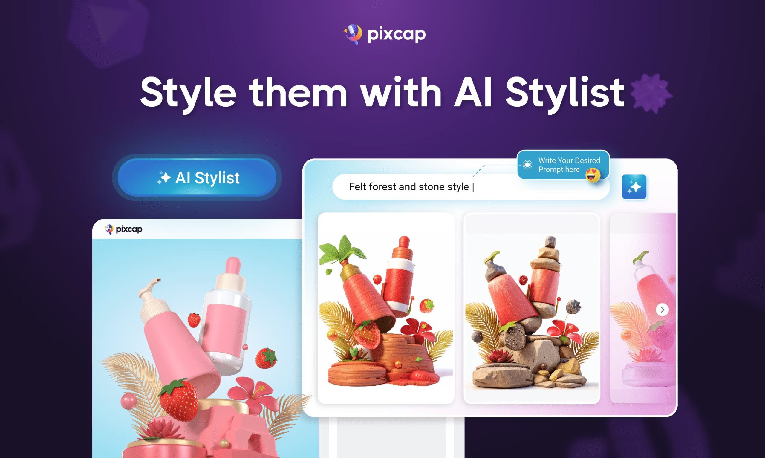 Pixcap: Merging 3D Design with AI Magic