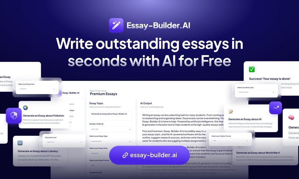 Academic Success Redefined: Unleash Excellence with Essay-Builder.ai