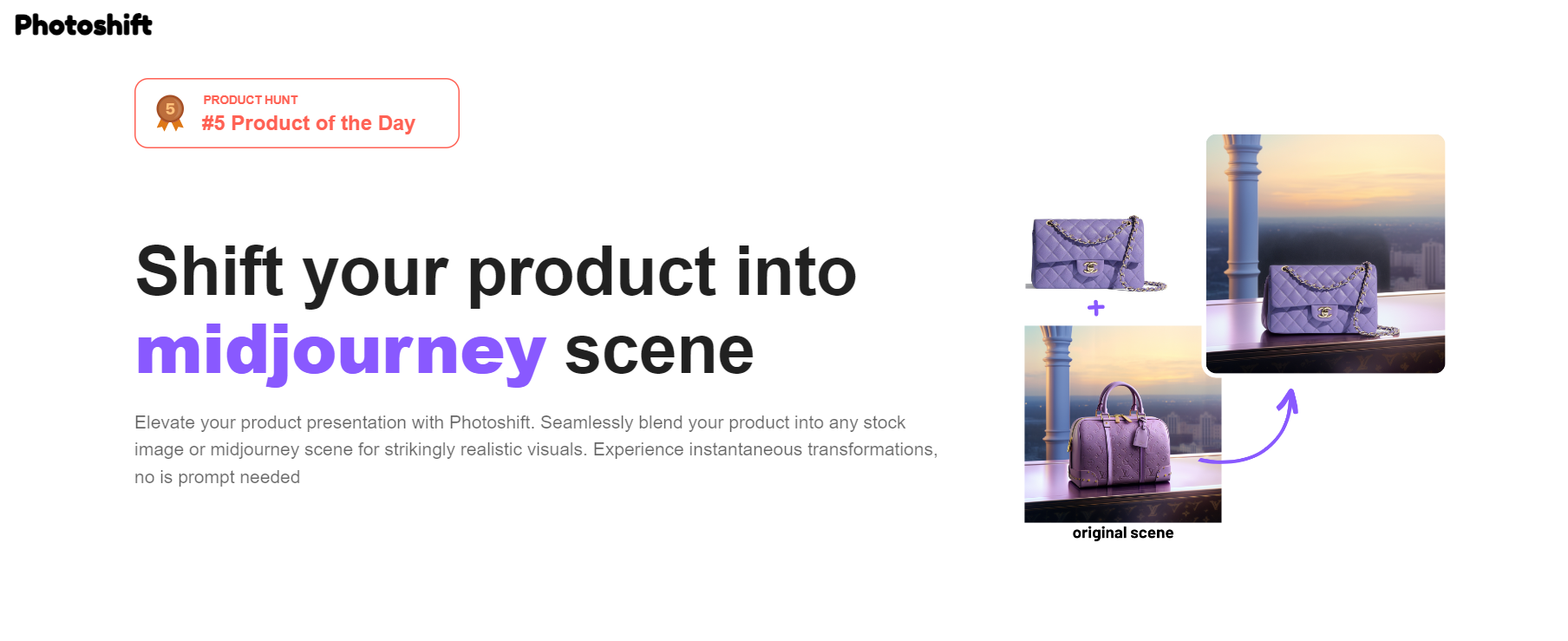 Photoshift: Your Shortcut to Striking Product Imagery