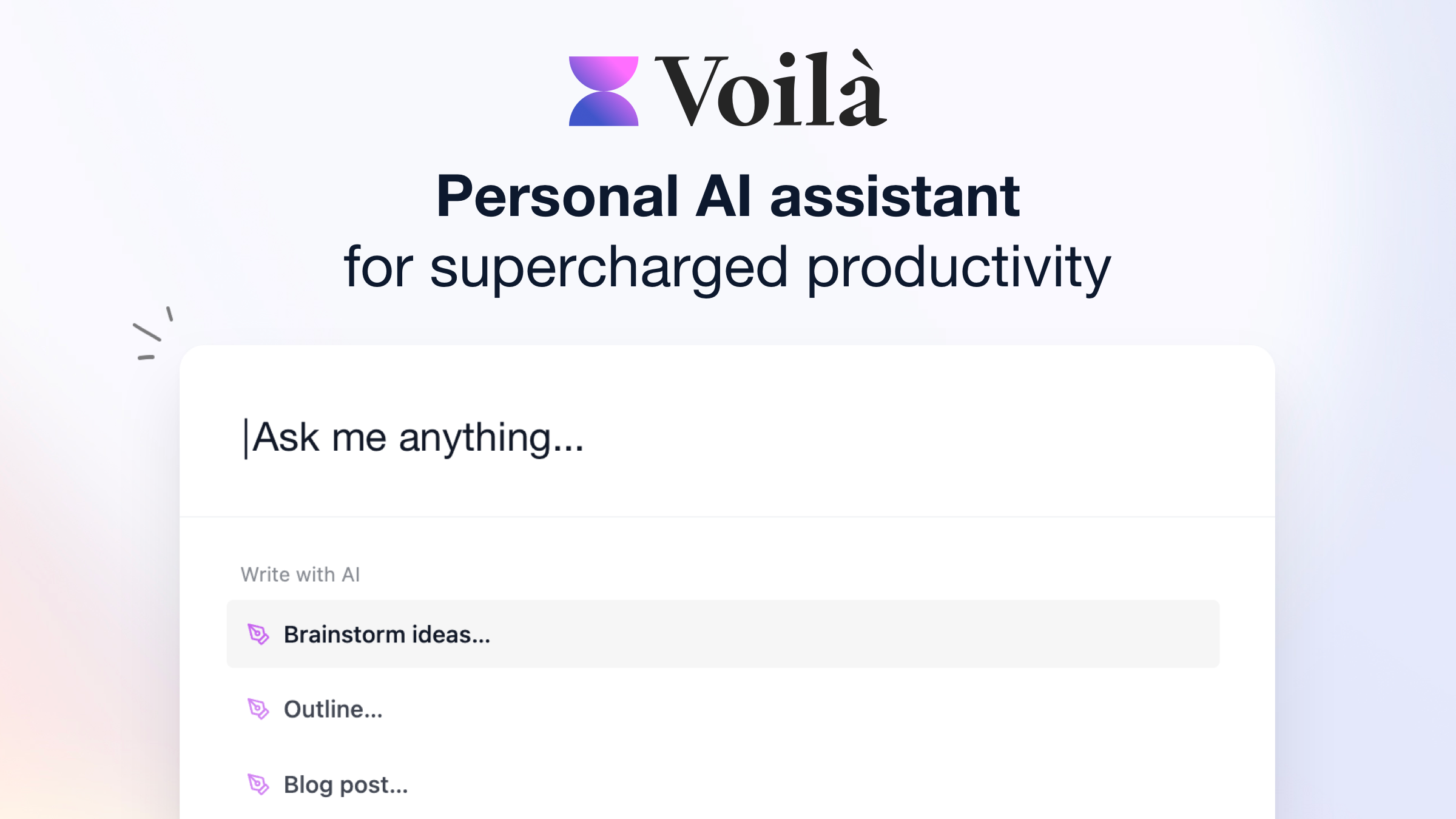 Voilà AI:Redefining the Art of Work