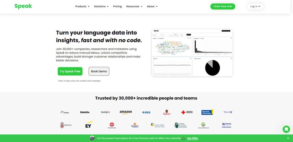 Speak AI: Transform Your Meetings with Smart Data Analysis
