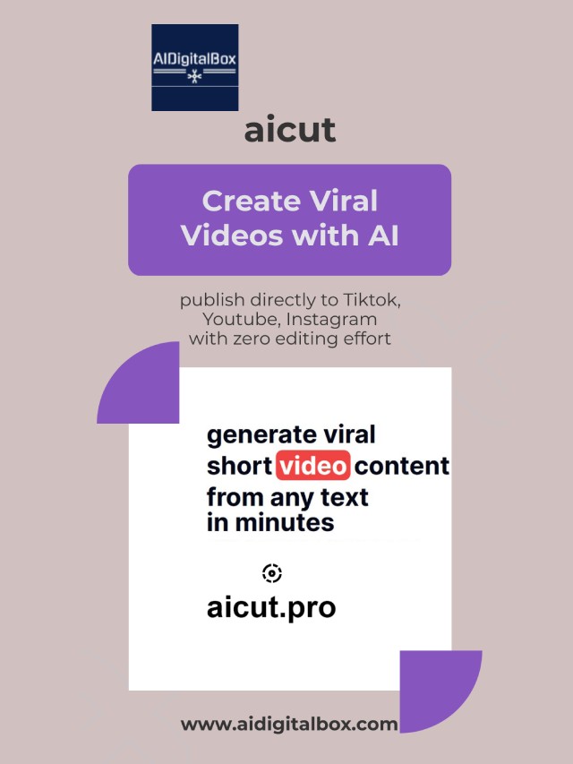 Aicut: Generate Viral Videos in minutes