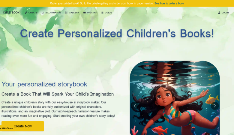 ChildBook.ai: Customize children's stories with AI illustrations