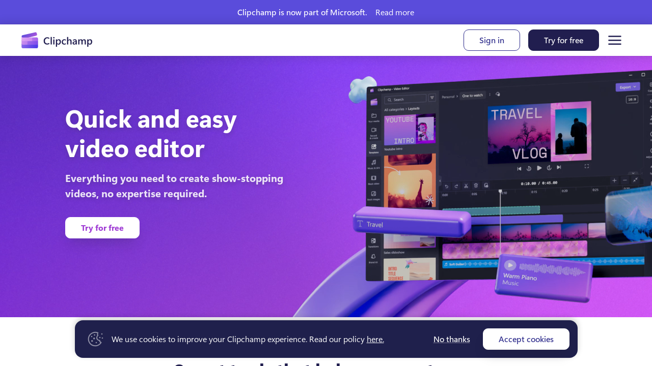 Clipchamp: Video Production for Businesses & Educators