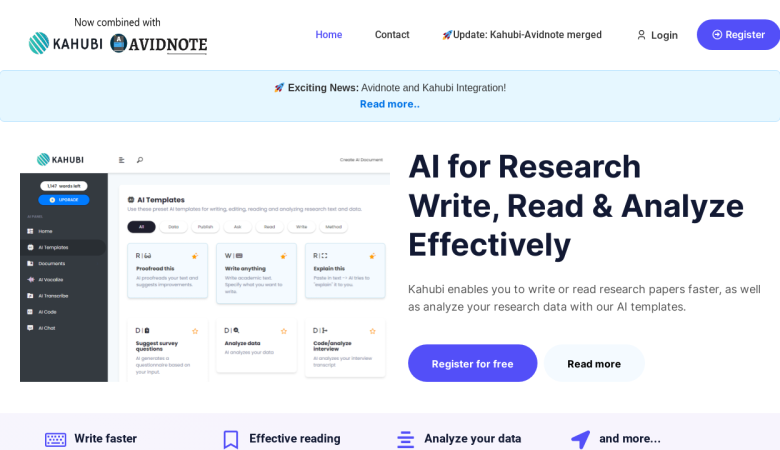 Kahubi Ai: Improve Research Workflows with AI Solutions