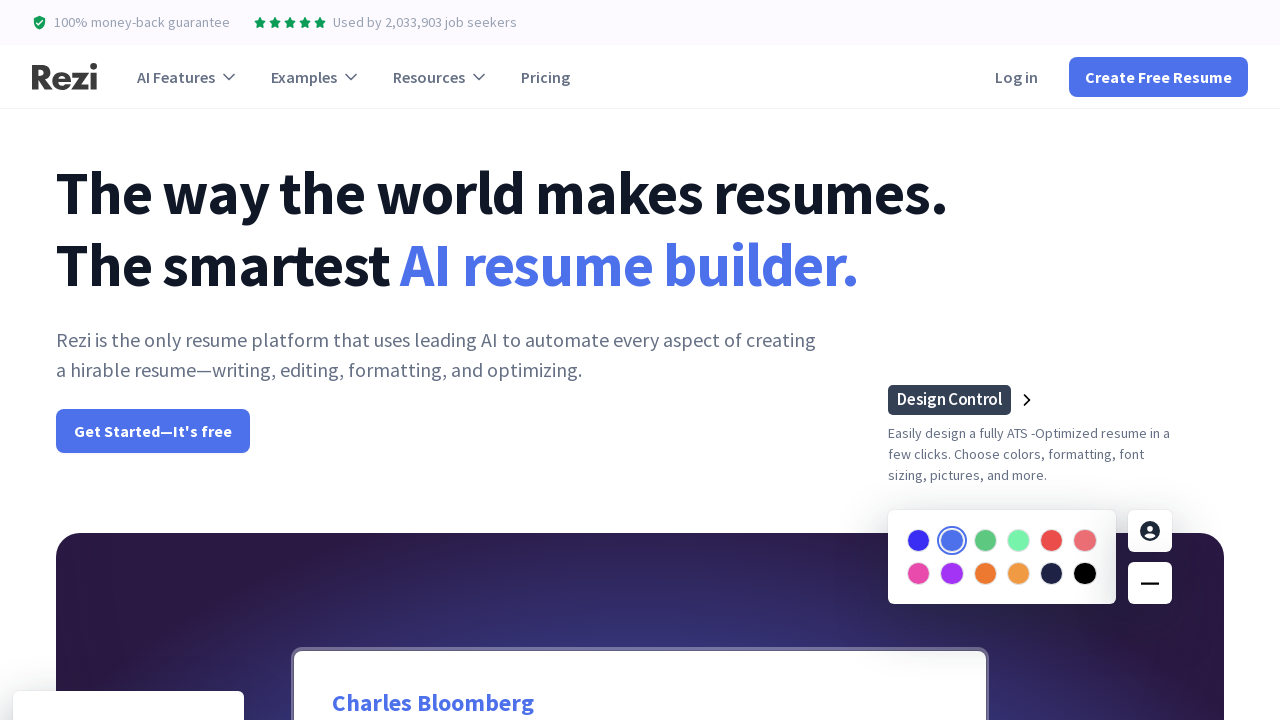 Rezi: The Ultimate Resume Resource | Job Search Tool