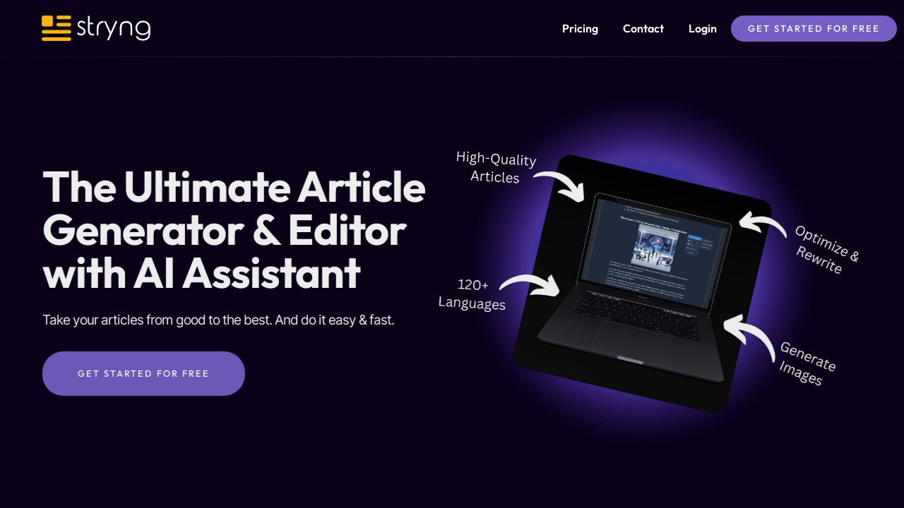 Stryng.io: Your Solution for SEO-Optimized Content Creation