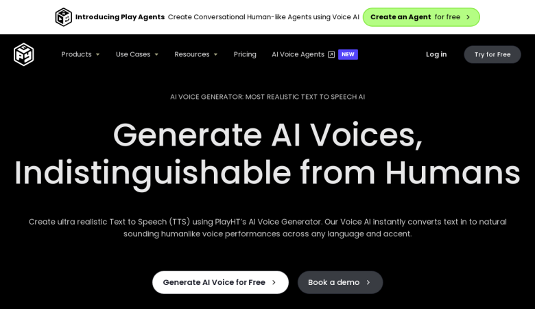 PlayHT: Voice Generation API for Multilingual Speech