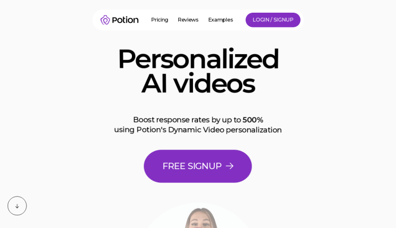 sendpotion -AI Video Prospect Boosts Response Rates