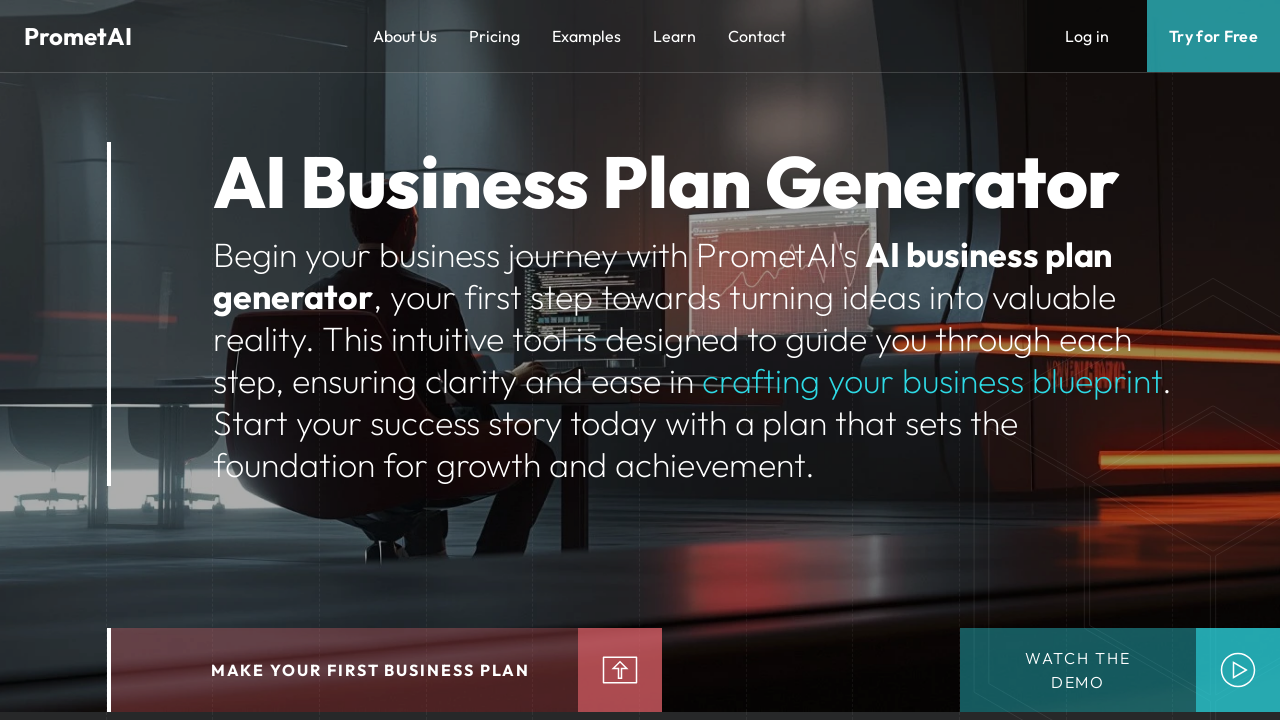 PrometAI: AI Business Plan Generator & Strategy Toolkit