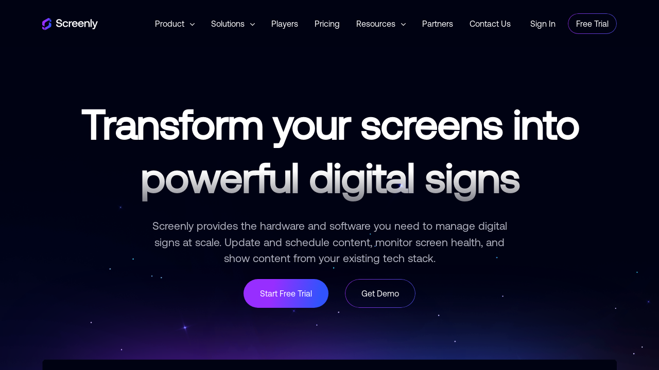 Screenly: Empower Seamless Digital Signage Management