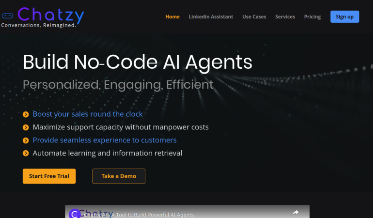Chatzy.ai: Boost Sales & Support Efficiency with AI Agents