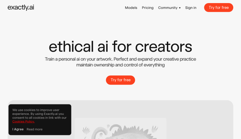 Exactly.ai: Ethical AI for Artists - Train, Sell, and Control Art