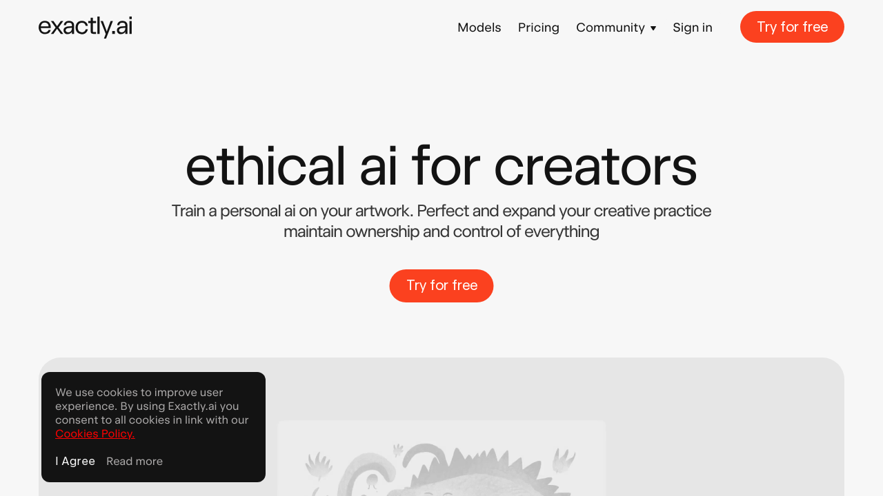 Exactly.ai: Ethical AI for Artists - Train, Sell, and Control Art