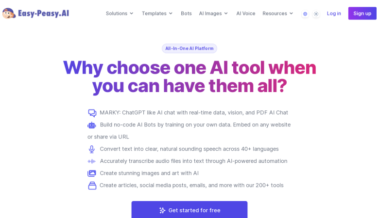 Easy-Peasy.AI: All-in-One AI Tools for Communication