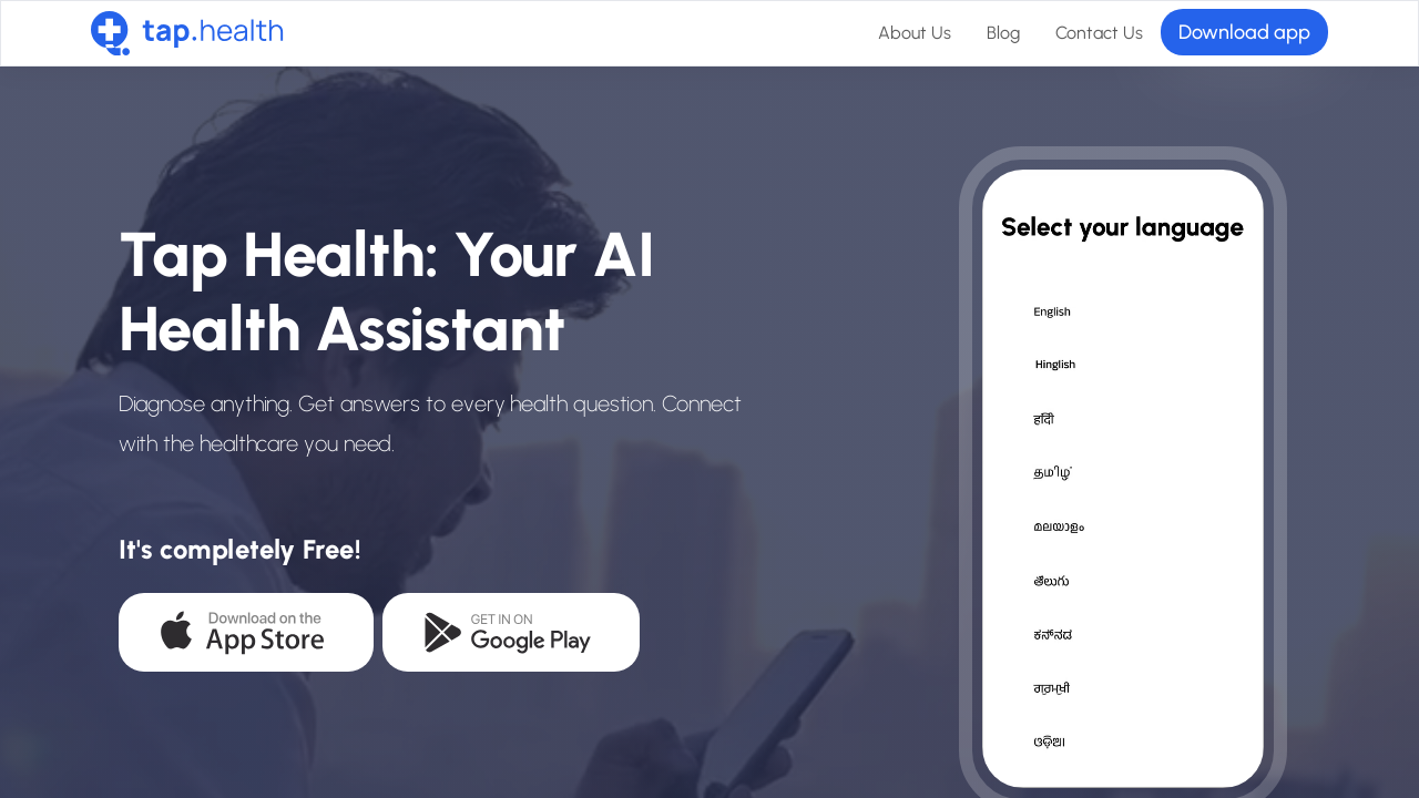 Tap Health: Fast, Accurate AI Medical Diagnoses Assistant