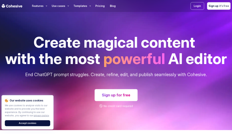 Cohesive: Boost Content with AI for Marketing and Sales