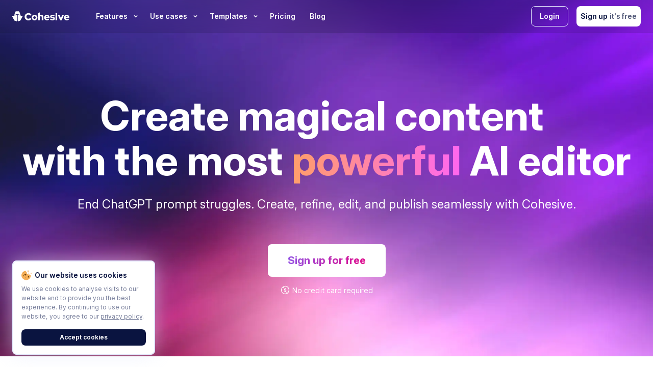 Cohesive: Boost Content with AI for Marketing and Sales