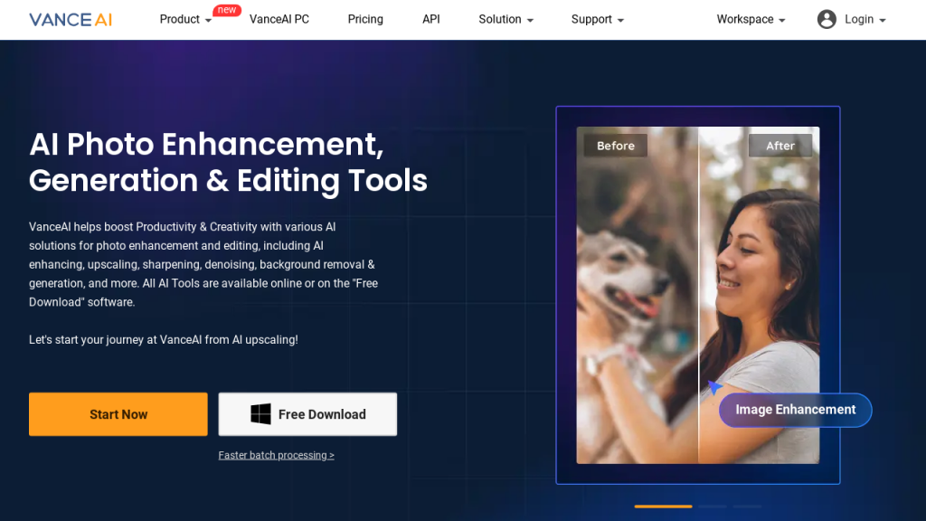 VanceAI: Best AI Tools for Photo Enhancement & Editing