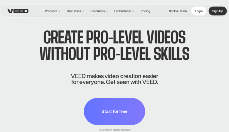 Veed.io: Pro-Level Videos Easily with AI-Powered Tools