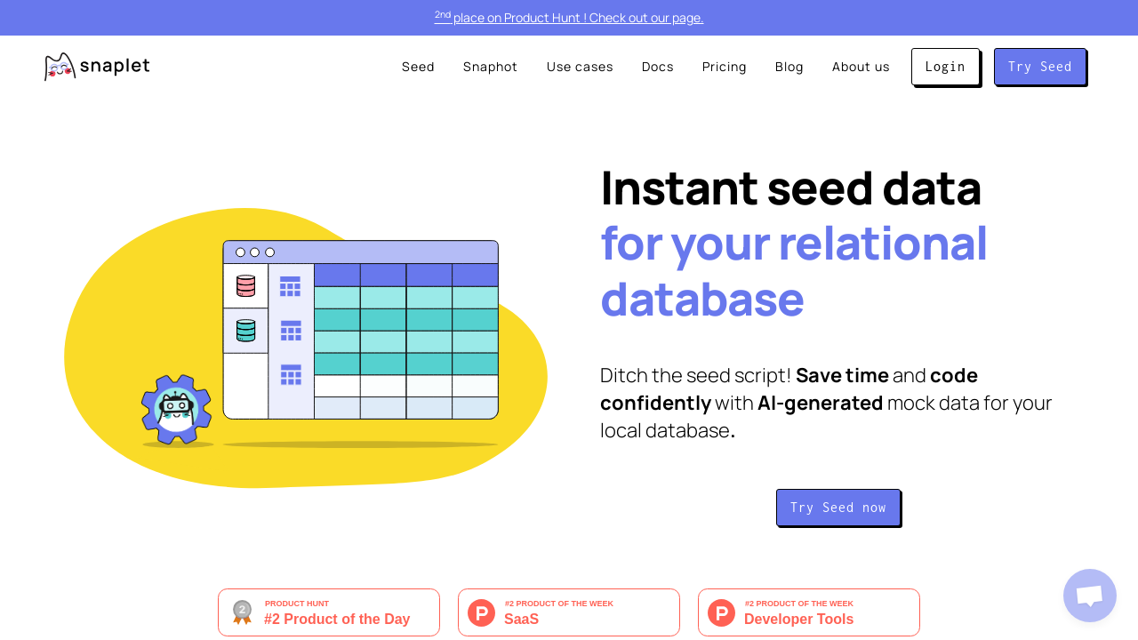 Snaplet: AI-Driven Database Seeding for Rapid Development