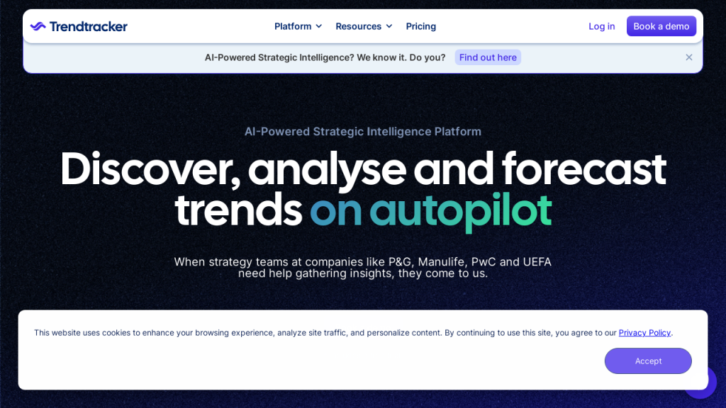 Trendtracker.ai: AI-Powered Strategic Intelligence Platform