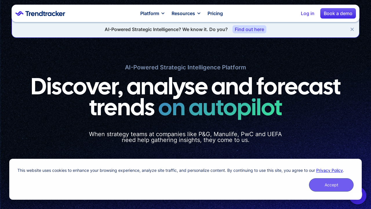 Trendtracker.ai: AI-Powered Strategic Intelligence Platform