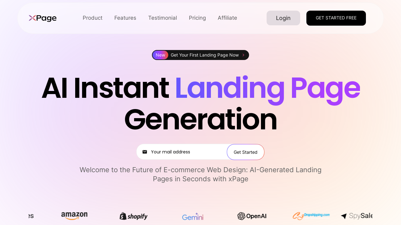 xPage.ai: Instant AI Landing Pages for E-commerce Success