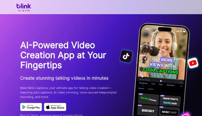 BlinkVideo.ai: Fast & Easy AI Video Editing Tools