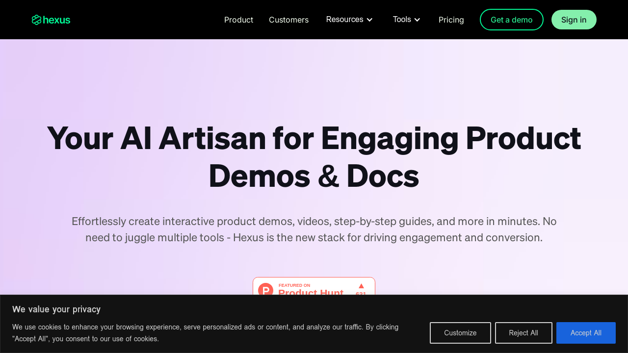 Hexus:Create Engaging Product Demos and Guides Effortlessly