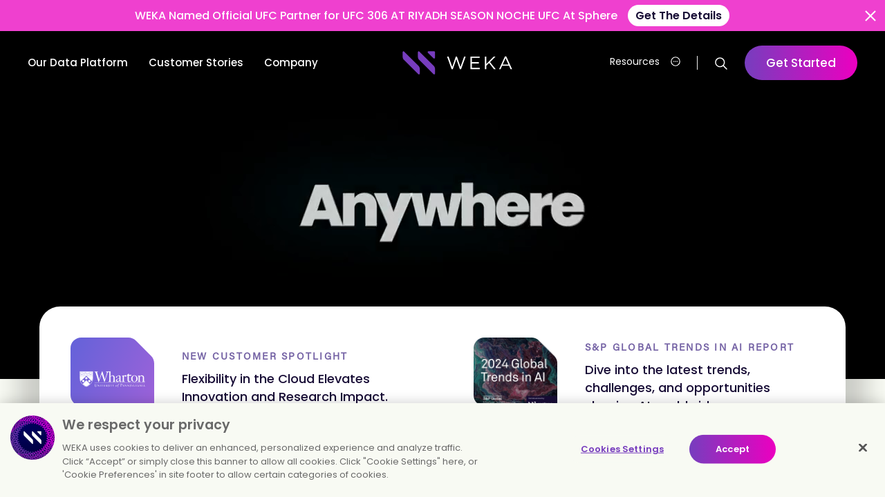 WEKA: Advanced Cloud Data Platform for Scaling