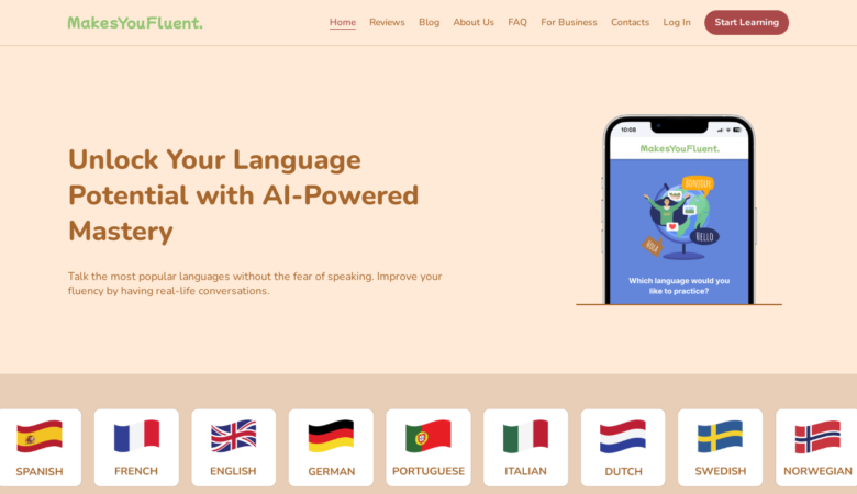 MakesYouFluent: Flexible Language Learning for Fluency