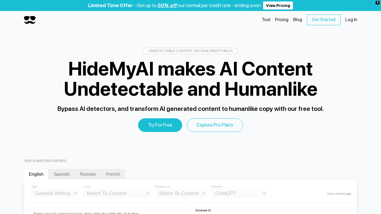 HideMyAI: Beat AI Scanners with Humanized Content