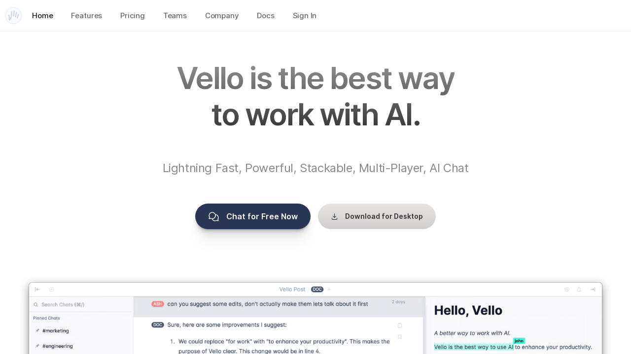 Vello.ai: Improve Document Editing with AI Collaboration