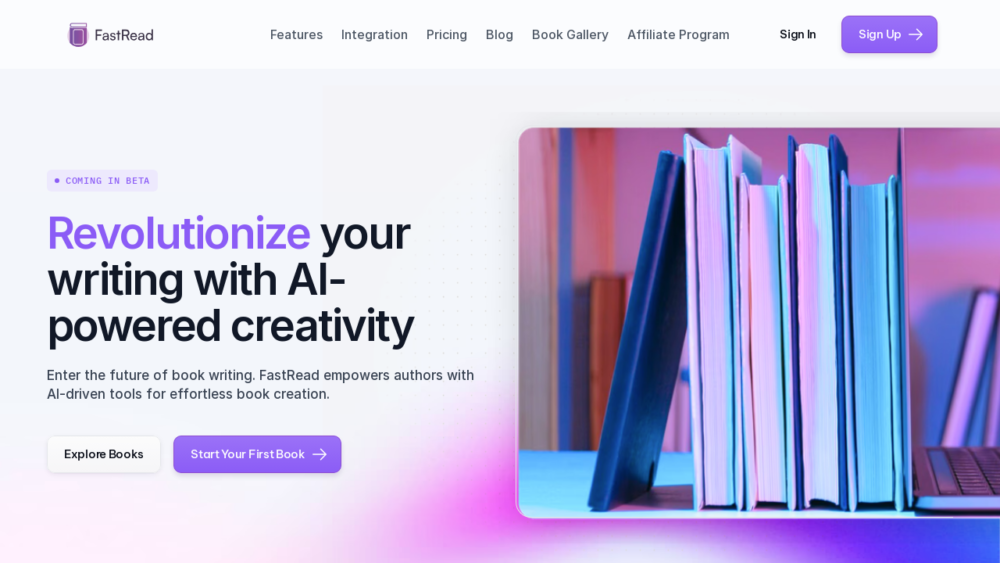 Fast Read Slides FastRead.io: Innovative AI-Driven Book Creation Platform