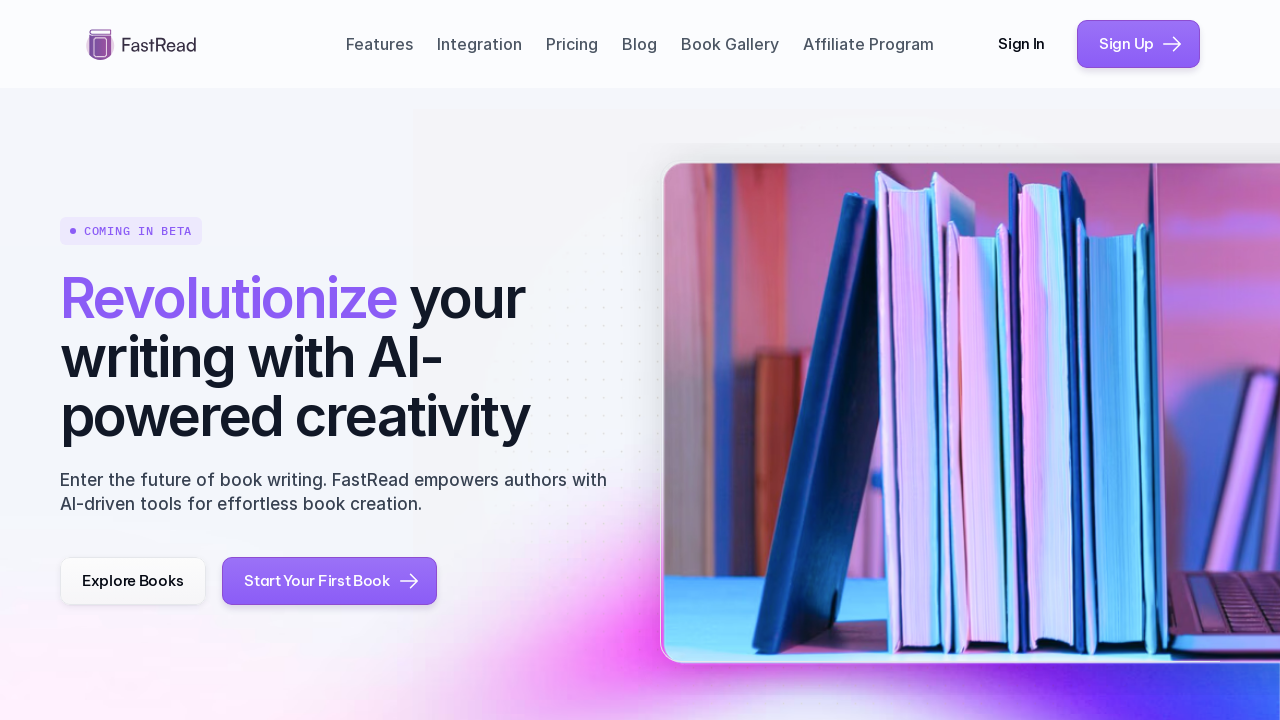 FastRead.io: Innovative AI-Driven Book Creation Platform