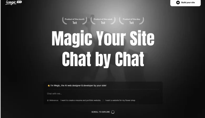 Wegic.ai: Chat-Based AI for Stunning Websites