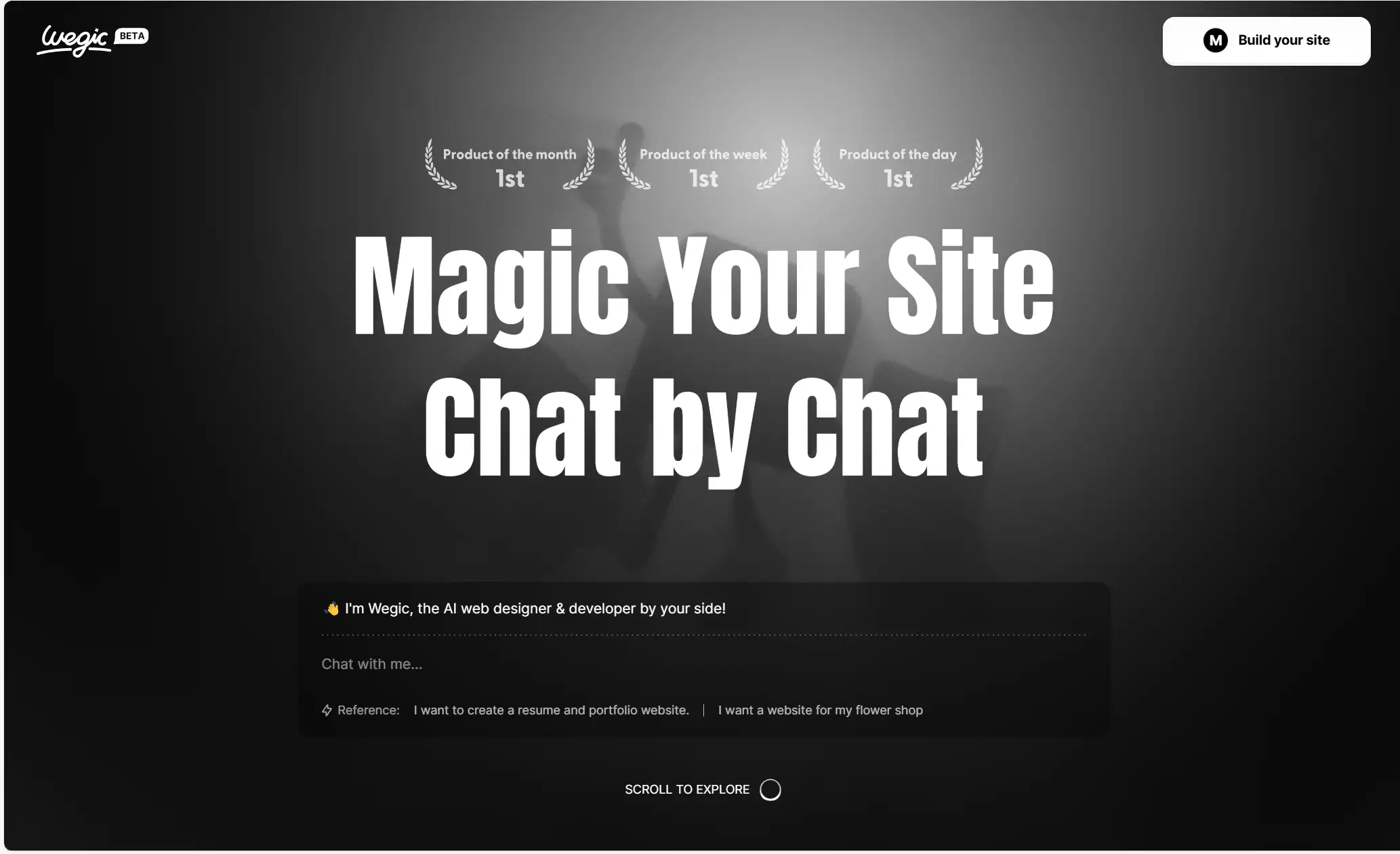 Wegic.ai: Chat-Based AI for Stunning Websites