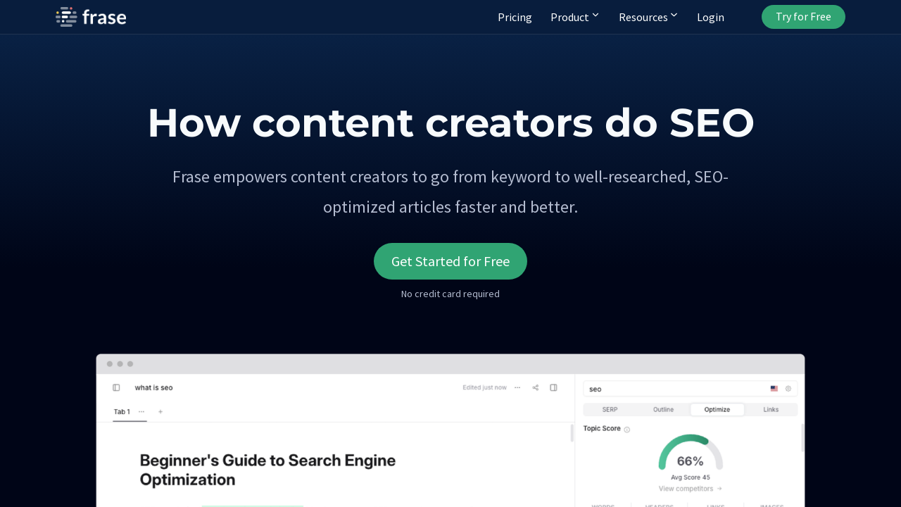 Frase.io: Content Optimization Tool for SEO Success