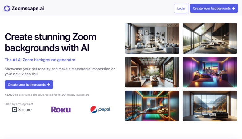 Zoomscape.ai: AI-Powered Custom Zoom Backgrounds