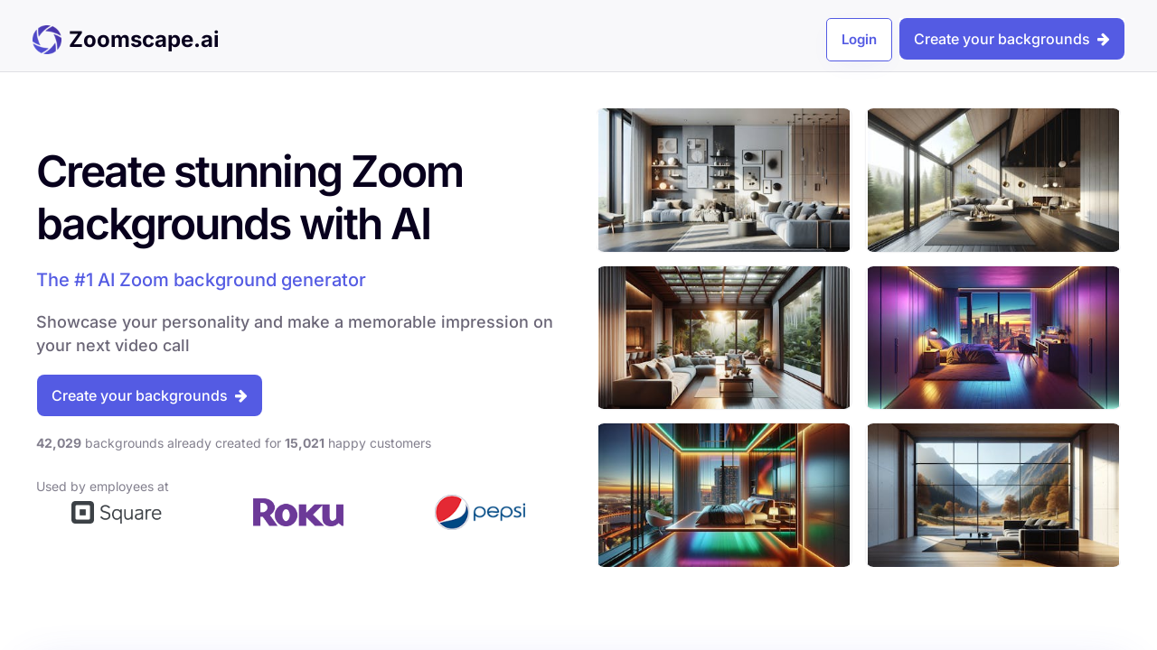 Zoomscape.ai: AI-Powered Custom Zoom Backgrounds