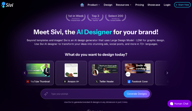 Sivi AI: Transform Ideas into Multilingual Designs Instantly