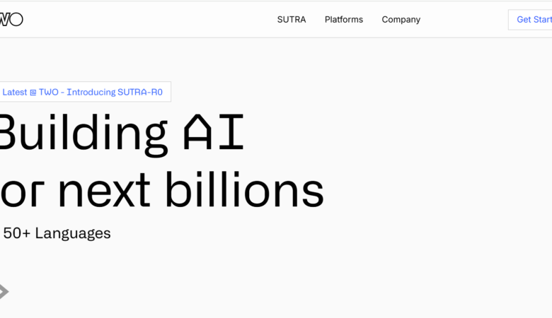 TWO AI: SUTRA Platform Transforms Multilingual AI