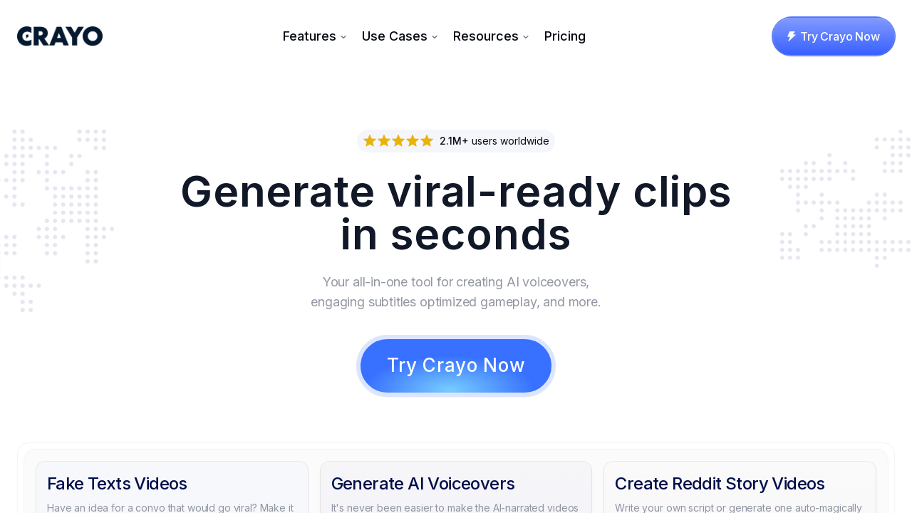 Crayo AI: Streamline Video Creation with AI-Powered Tools